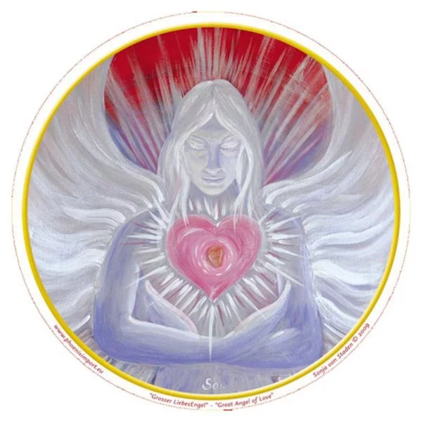Raamsticker Great Angel of Love -- 10.5 cm