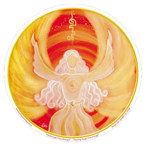 Raamsticker Healing Angel Fire Energy -- 10.5 cm