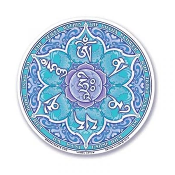 Raamsticker Lotus Juweel OMPMH -- 10.5 cm