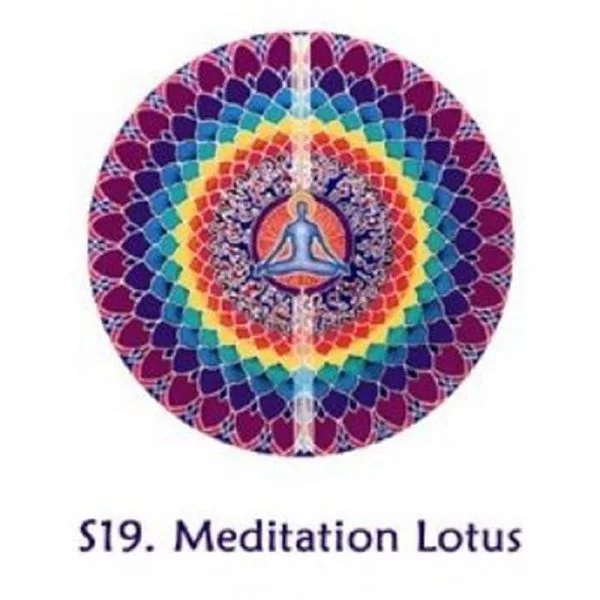 Raamsticker Meditatie Lotus -- 10.5 cm