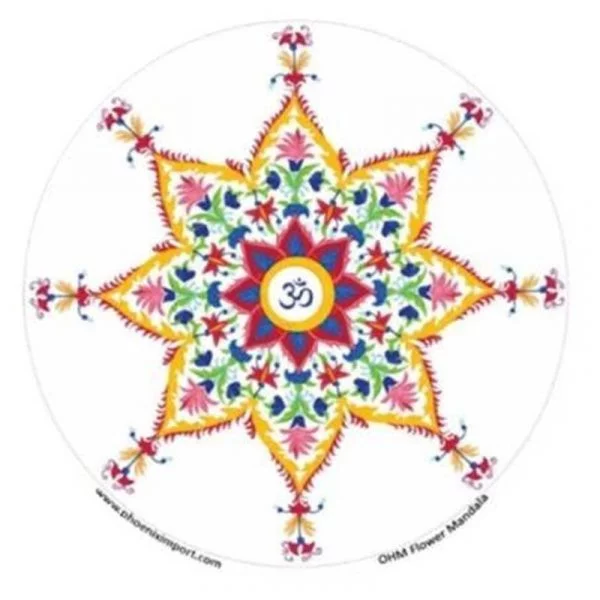Raamsticker Ohm Bloem mandala -- 10.5 cm
