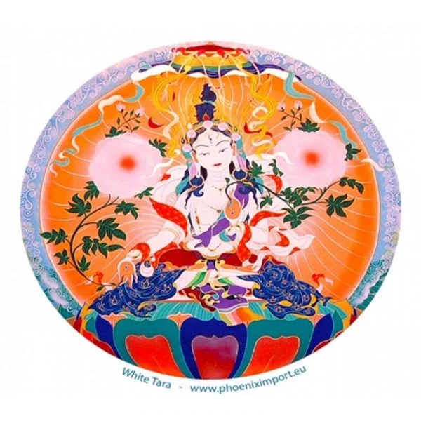 Raamsticker Witte Tara Healing -- 10.5 cm