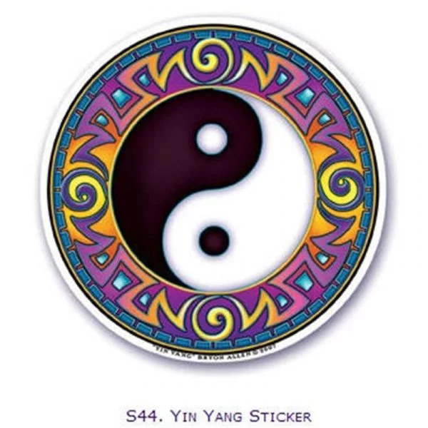 Raamsticker Yin Yang -- 10.5 cm
