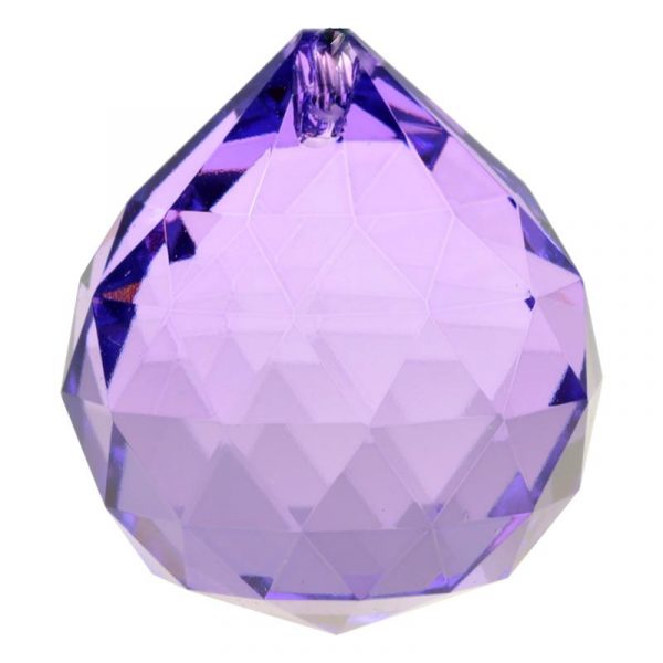 Regenboogkristal bol violet AAA kwaliteit -- 4 cm