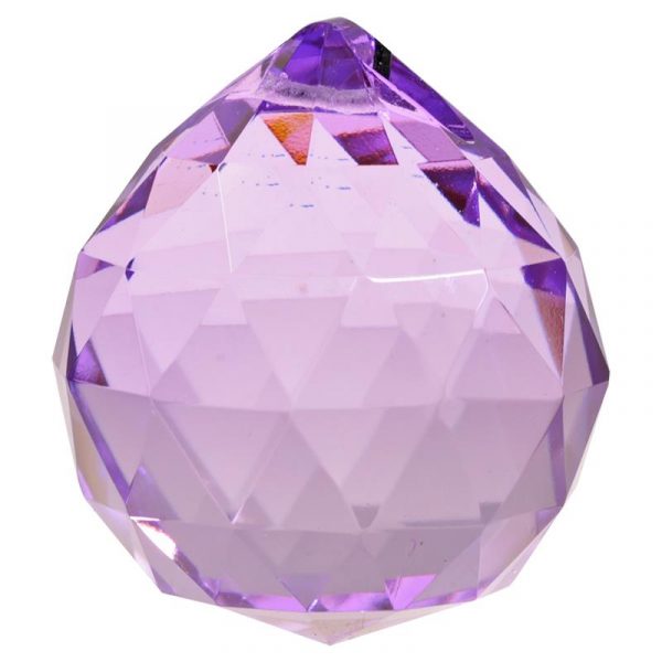 Regenboogkristal bol violet AAA kwaliteit -- 5 cm