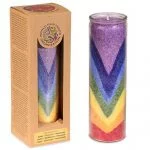 Regenboogvallei geurkaars stearine -- 21x6.5 cm