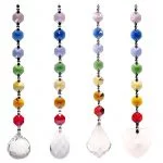 Set 4 Feng Shui chakrakristallen -- 20 cm