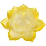 Sfeerlicht Lotus glas geel -- 5.5x12 cm