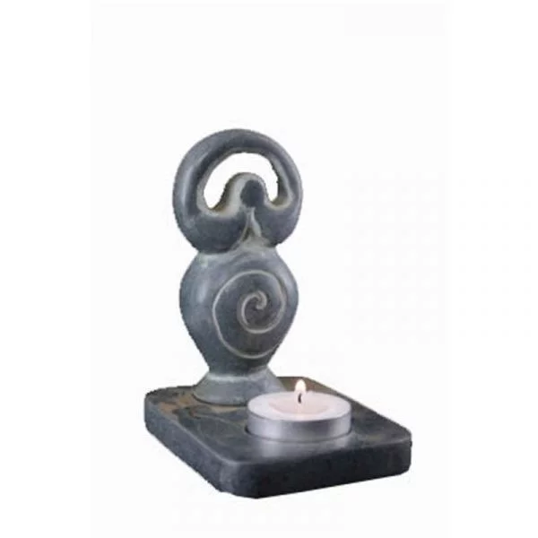 Sfeerlicht zeepsteen waxinelichthouder Godin -- 11 cm