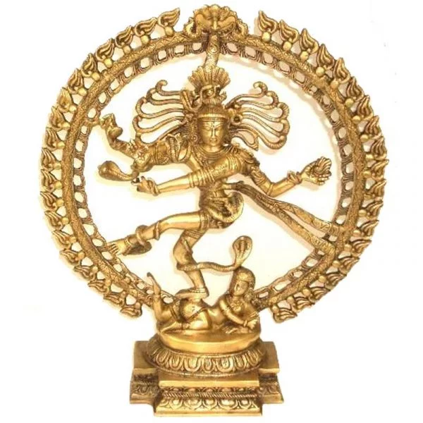Shiva Nataraj messing 1 kleur middelmaat -- 8400 g; 48 cm