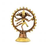 Shiva Nataraj messing 2-kleurig -- 275 g; 15 cm