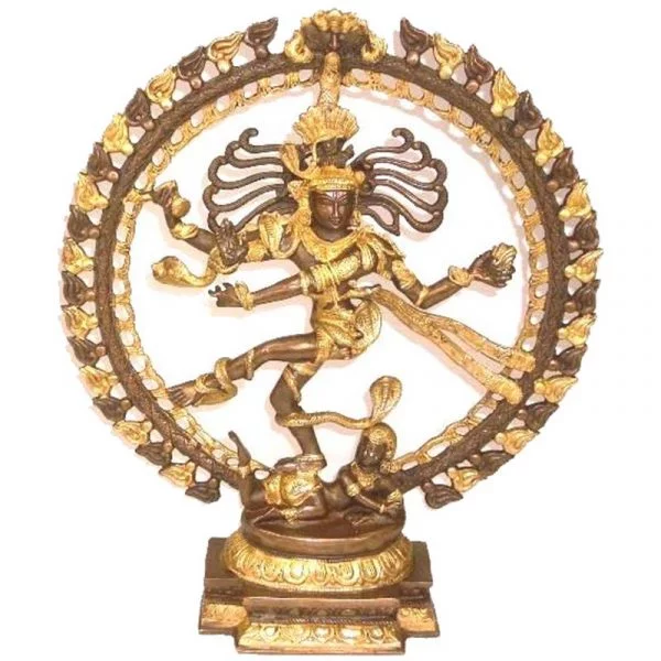Shiva Nataraj messing 2-kleurig -- 8400 g; 48 cm