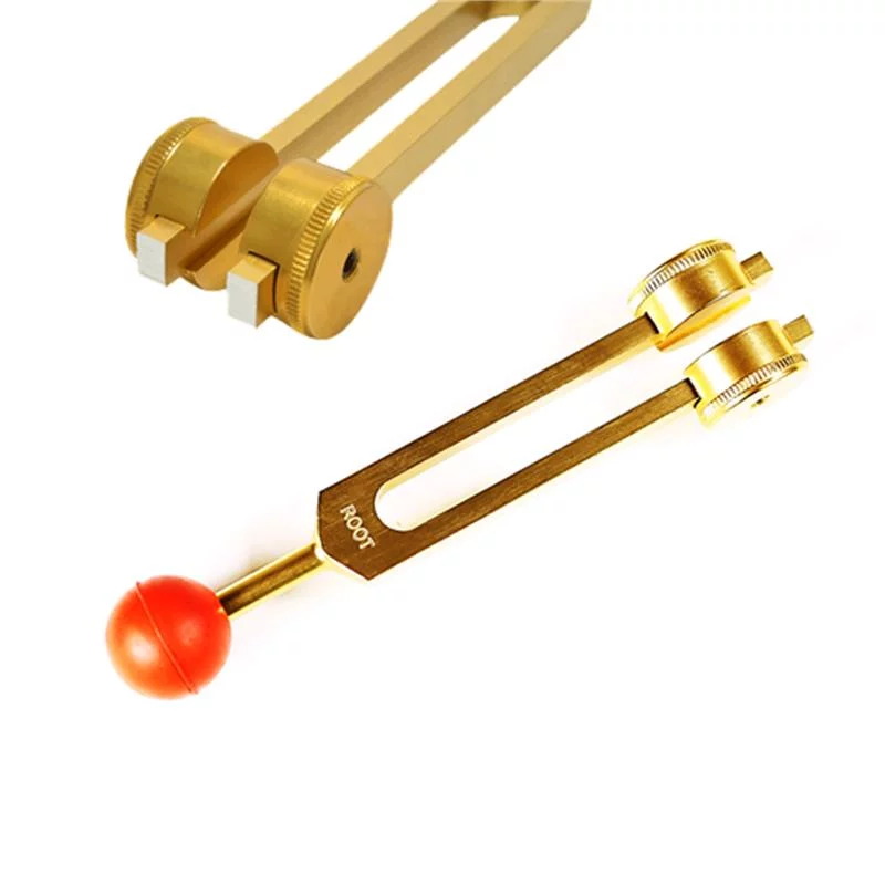 Stemvork-1e-chakra-goudkleurig Stemvork 1e chakra goudkleurig