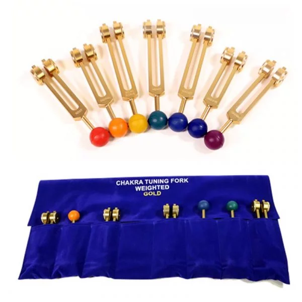 Stemvorken Chakra goudkleurige serie