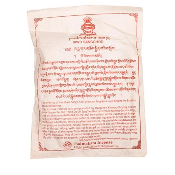 Tibetaanse wierookpoeder Riwo sangchod -- 100-120 g