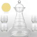 Vitaalwaterkaraf & 4 Mythos glazen goud -- 1300 ml