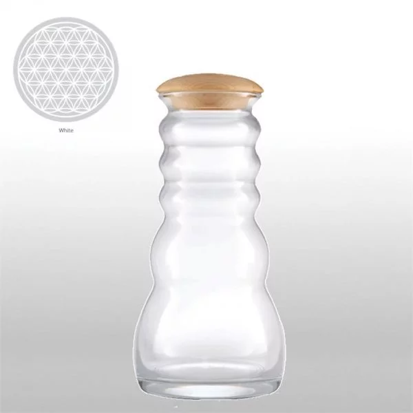 Vitaalwaterkaraf Cadus Bloem des Levens houten dop -- 1000 m