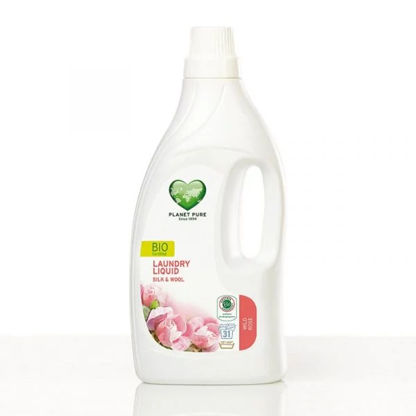 Vloeibaar wasmiddel zijde & wol wilde roos -- 1550 ml