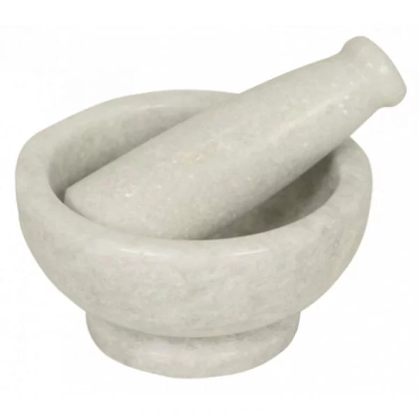 Wellness Vijzel wit marmer -- 9x6.5 cm