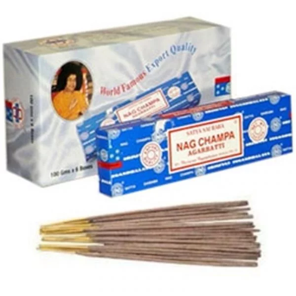 Wierook Satya Nag Champa grootverpakking -- 100 g