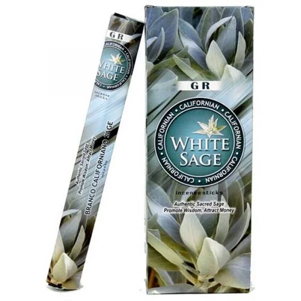 Wierook Witte Salie hexagram pak -- 20 g