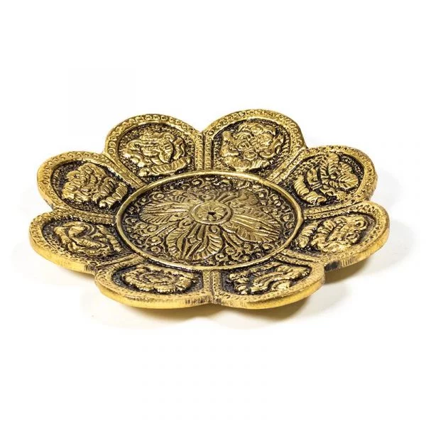 Wierookbrander 8 voorspoedsymbolen goud  -- 94g;12cm