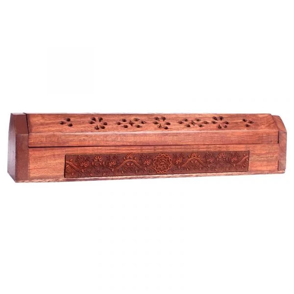 Wierookstokjes brander en bewaardoos OM -- 31x5.5x6 cm