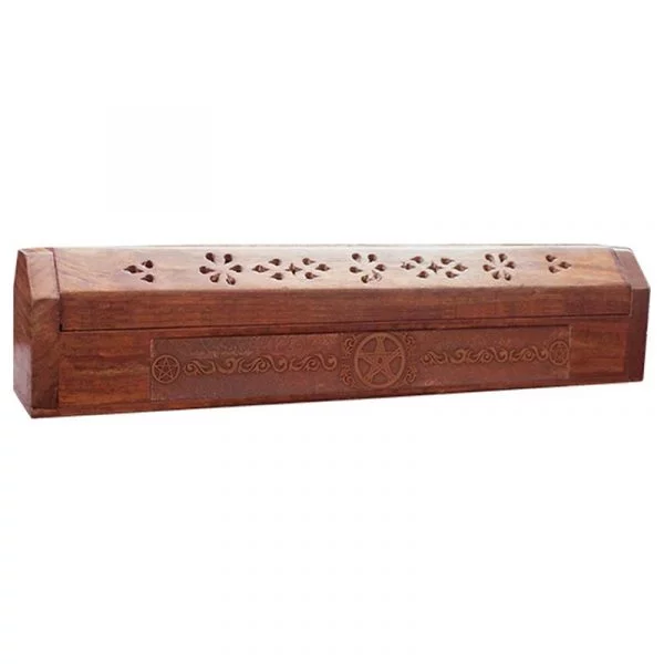 Wierookstokjes brander en bewaardoos pentagram -- 31x5.5x6 c