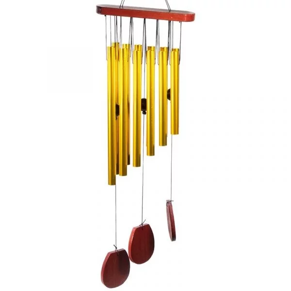 Windorgel met 12 buizen en drie windvangers -- 70 cm