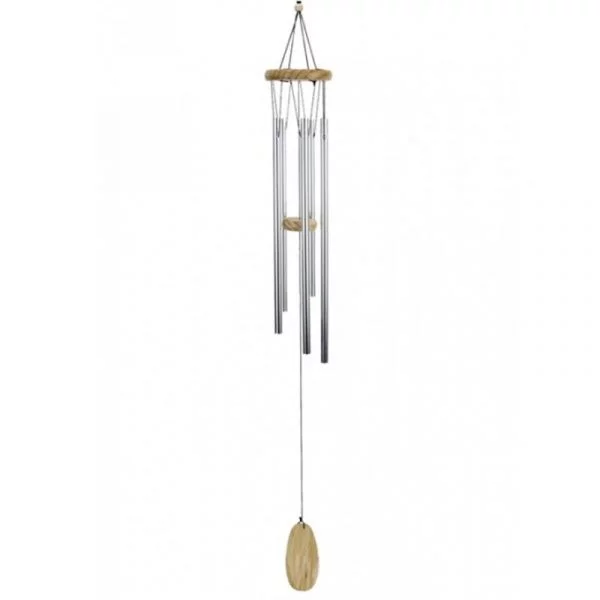 Windorgel vijf staafjes en hout -- 38 cm