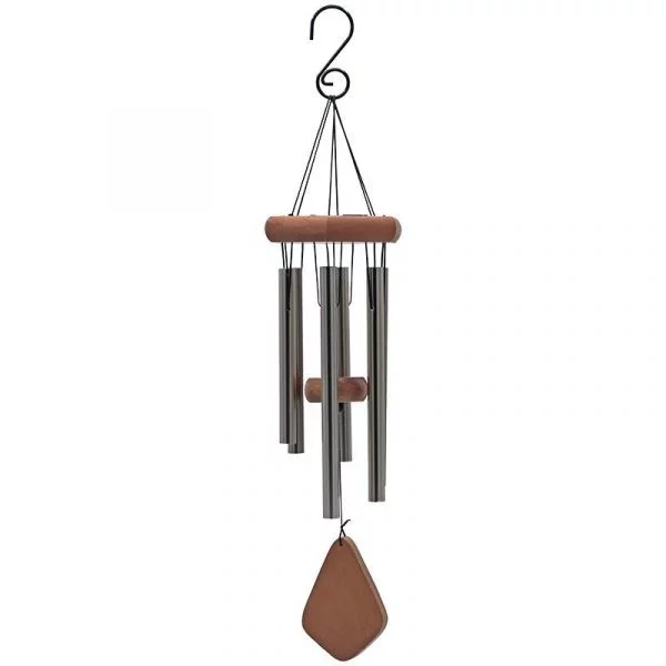 Windorgel zes staafjes en hout -- 50 cm