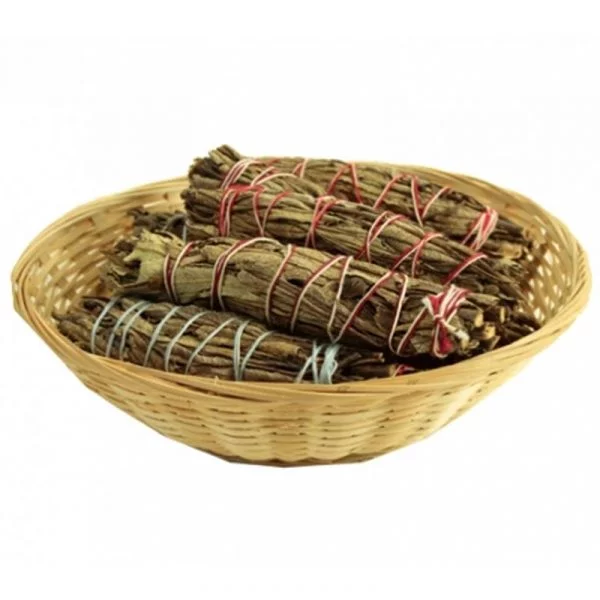 Yerba Santa Smudge S per 12 in mandje -- 10x3 cm