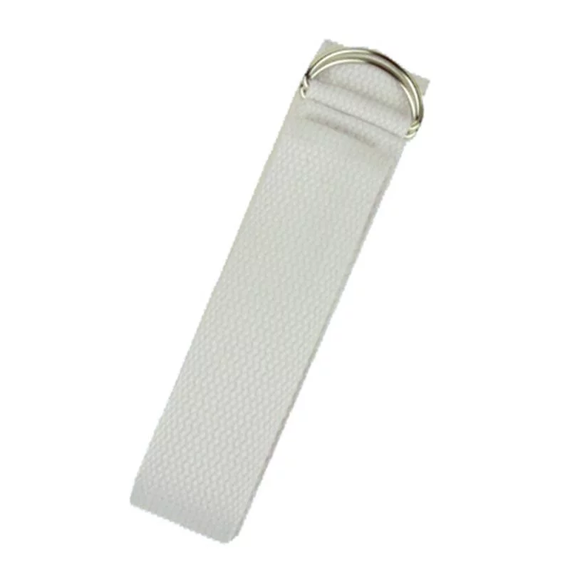 Yoga-riem-D-ring-wit-katoen-250x3-cm Yoga riem D-ring wit katoen -- 250x3 cm