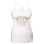 Yoga top 'Bloem des Levens' wit S