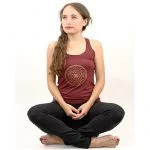 Yoga top 'Yantra' bordeaux L