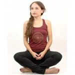 Yoga top 'Yantra' bordeaux S