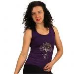 Yoga top paars L