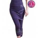 Yogabroek lotus capri rok naadloos paars S-M