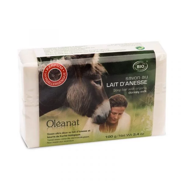 Zeep met hypoallergene ezelinnenmelk BIO -- 100 g