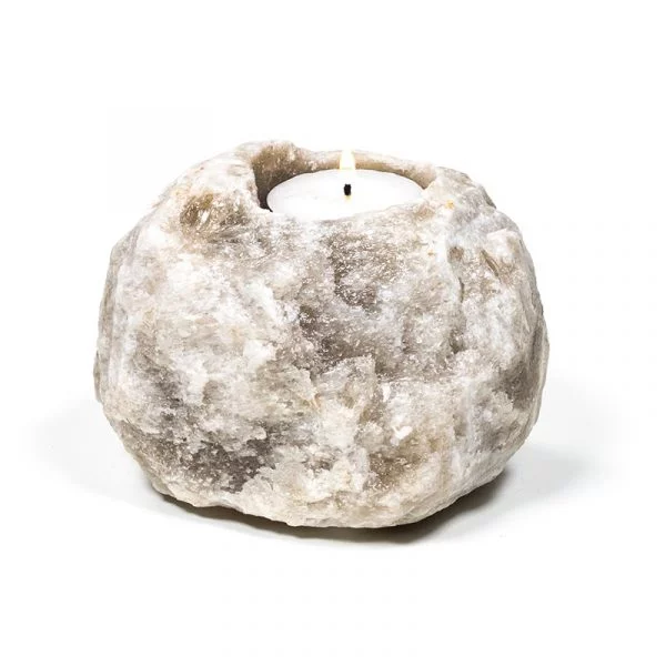 Zoutkristal sfeerlicht grijs -- 600-1000 g