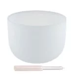 Kristallen klankschaal G#-toon + tas 432 Hz -- 25 cm