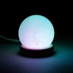 Mini Mood zoutlampje bol wit USB + LED -- 450 g; 9 cm - Afbeelding 4
