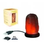 Mini zoutlampje oranje USB + LED -- 600 g; 9 cm - Afbeelding 3