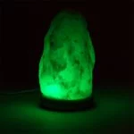 Zoutkristallamp wit ruw USB + LED -- 1900 g; 16 cm - Afbeelding 2