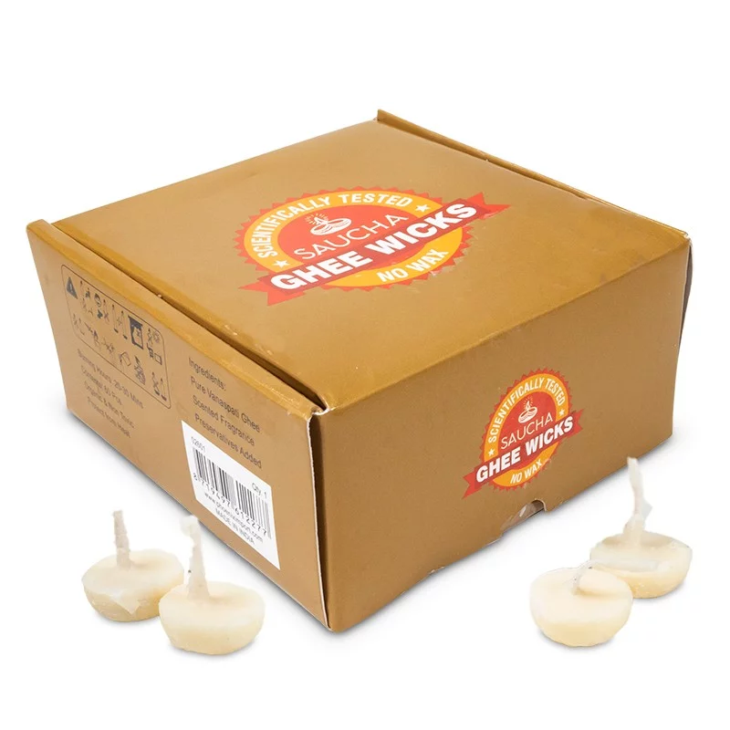 02602! Authentieke Ghee kaarsjes M -- 170 g - Afbeelding 1