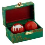 Meridiaankogels Olifanten rood/wit -- 3.5 cm - Afbeelding 2