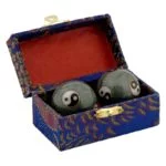 Meridiaankogels Yin Yang Tai Chi grijs -- 3.5 cm - Afbeelding 2