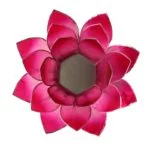 Lotus sfeerlicht roze zilverrand -- 13.5 cm - Afbeelding 2