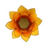 Lotus sfeerlicht oranje/geel 2-kleurig -- 13.5 cm - Afbeelding 2