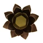 Lotus sfeerlicht zwart goudrand -- 13.5 cm - Afbeelding 2